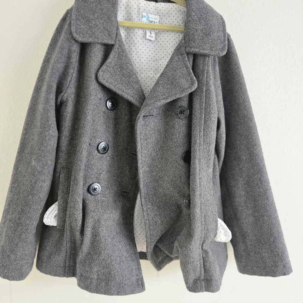 Old Navy Kid's Gray Peacoat